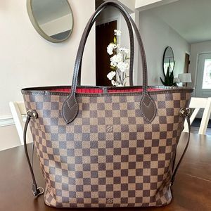 Authentic Louis Vuitton Neverfull MM - Damier Ebene Canvas Tote